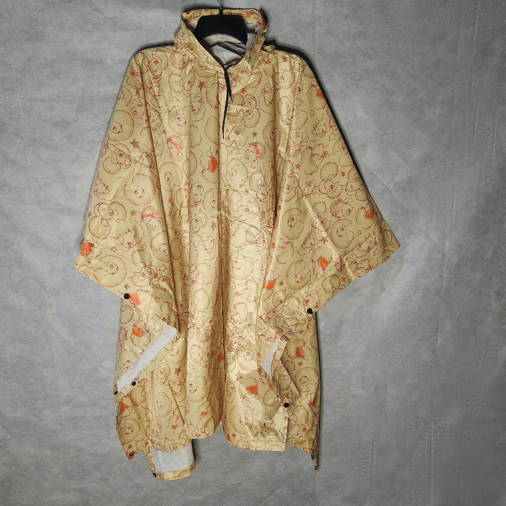 Izzy & Liv Afro Glory Rainy Days Hooded Raincoat Poncho 100% PVC coating